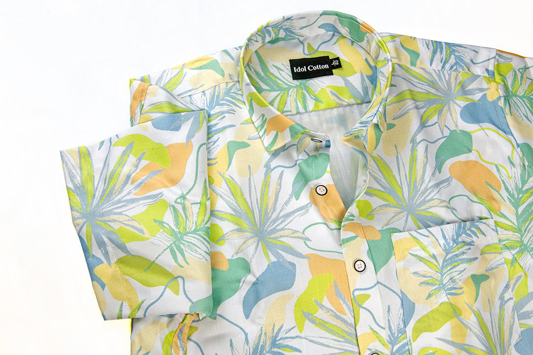 Pure Cotton Digital Print Multi Color Yellow