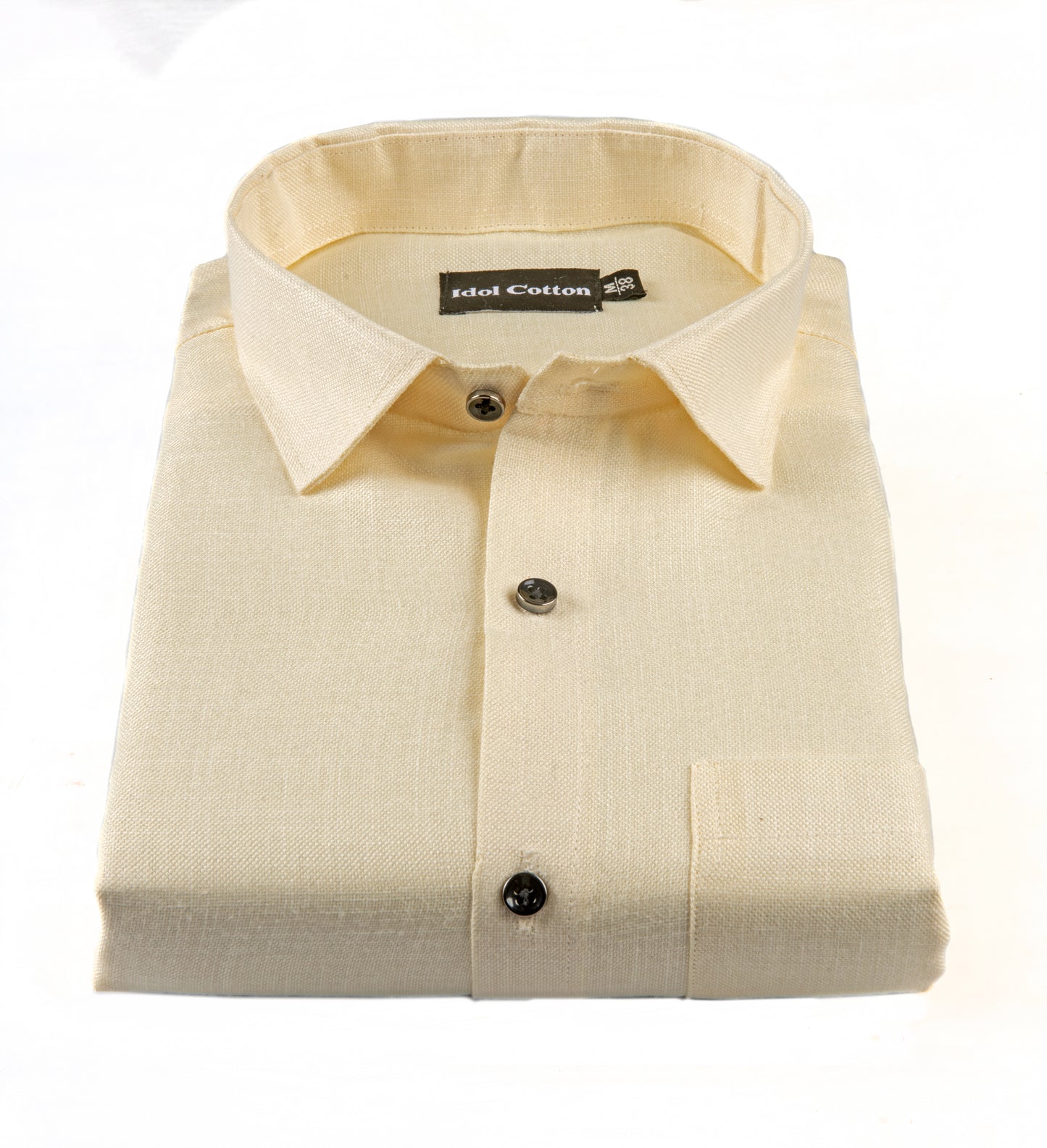 Linen Twill Slub Light Cream Colour