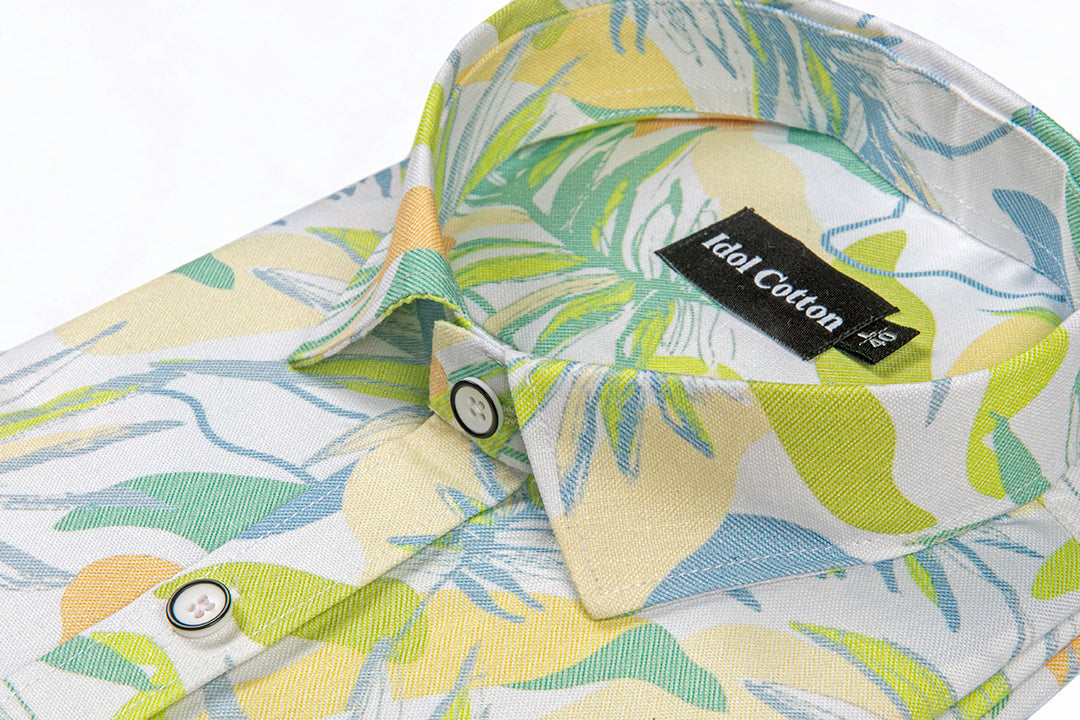 Pure Cotton Digital Print Multi Color Yellow