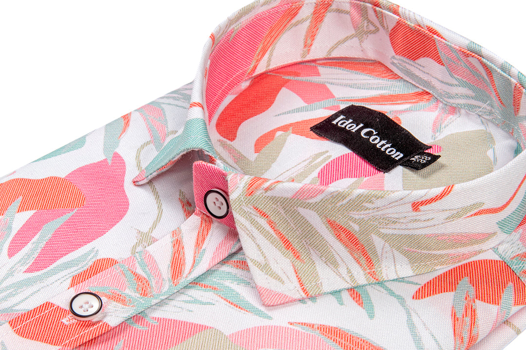 Pure Cotton Digital Print Multi Color Mix Pink