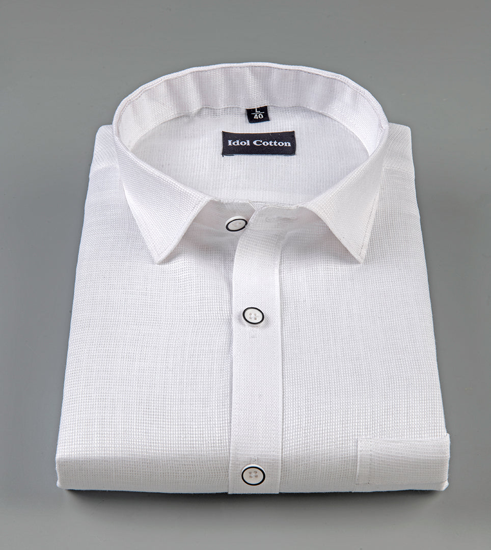 Italian Linen Pure White Colour