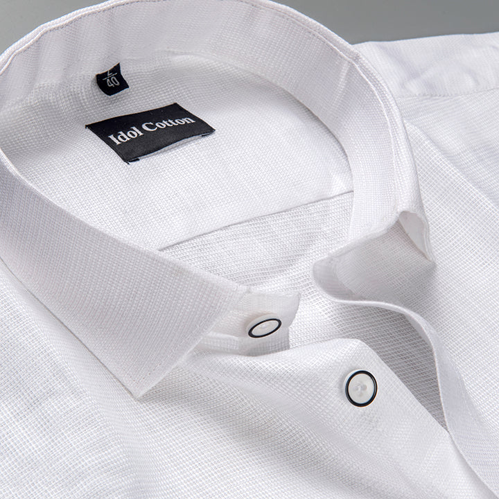 Italian Linen Pure White Colour