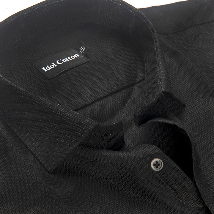 Italian Linen Black Color