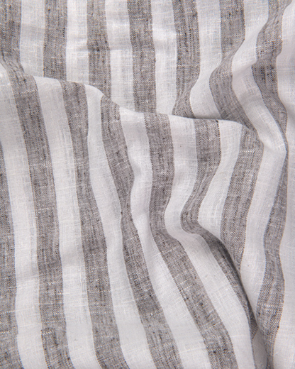 Linen White With Dusty Colour Patta Print Shirt For Men