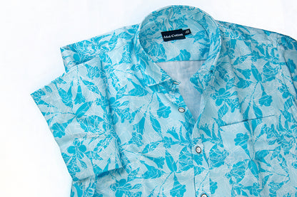 Pure Cotton Digital Print Sky Mix Flower Print