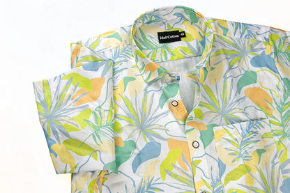Pure Cotton Digital Print Multi Color Yellow
