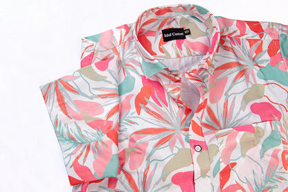 Pure Cotton Digital Print Multi Color Mix Pink