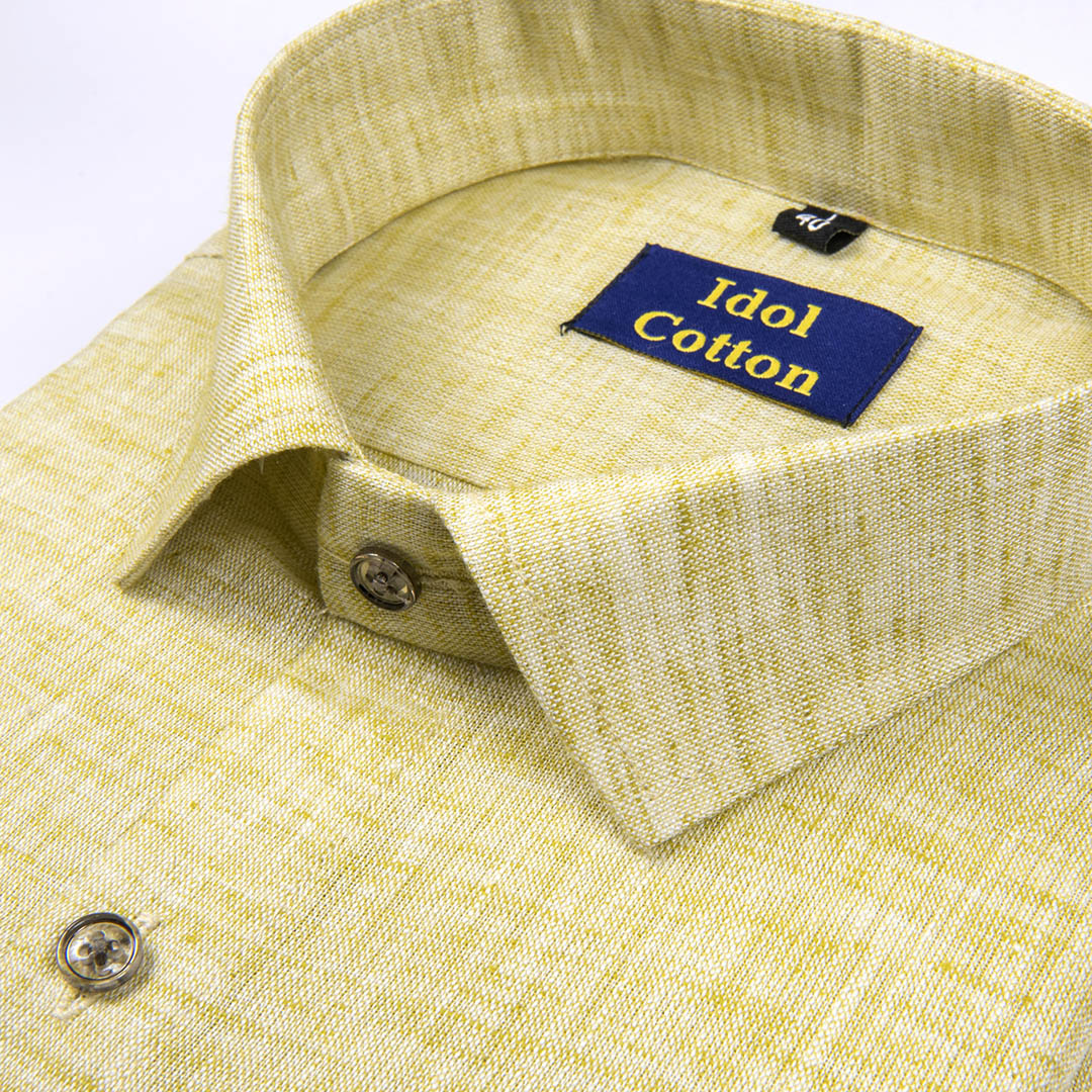 Pure Linen cotton Light lemon colour 