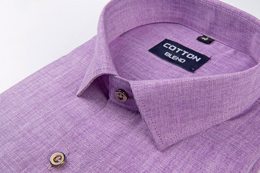 linen  purple color twill slub