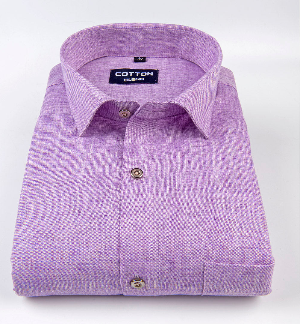 linen  purple color twill slub