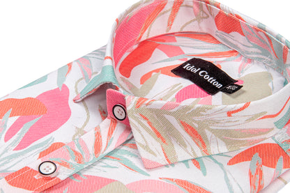 Pure Cotton Digital Print Multi Color Mix Pink