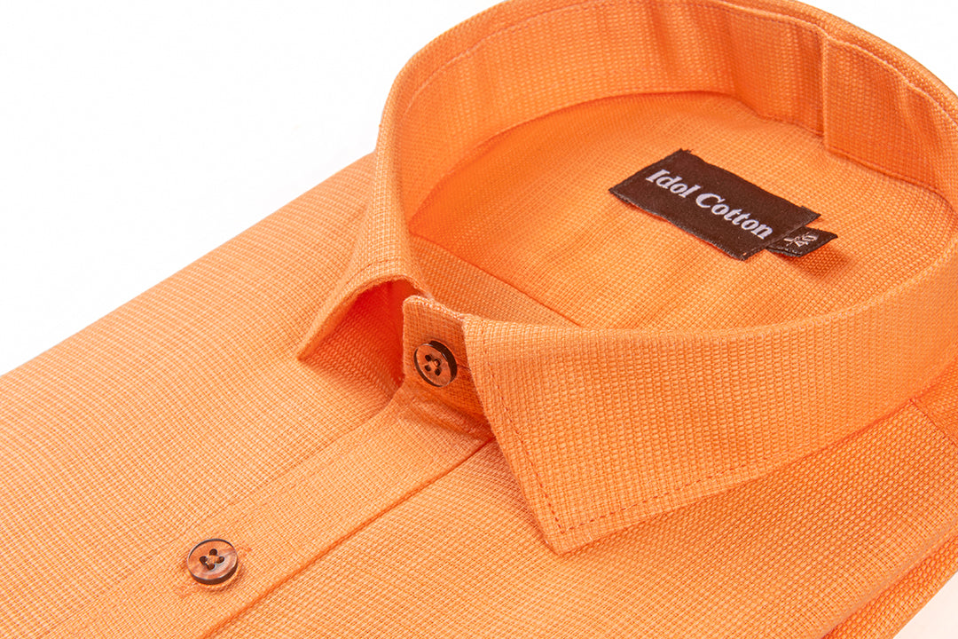 Italian Linen Orange Color 