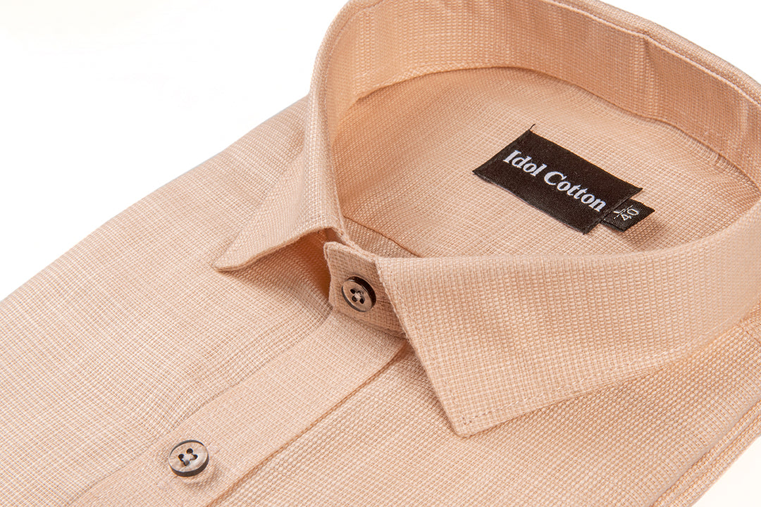 Italian Linen Light Orange Color