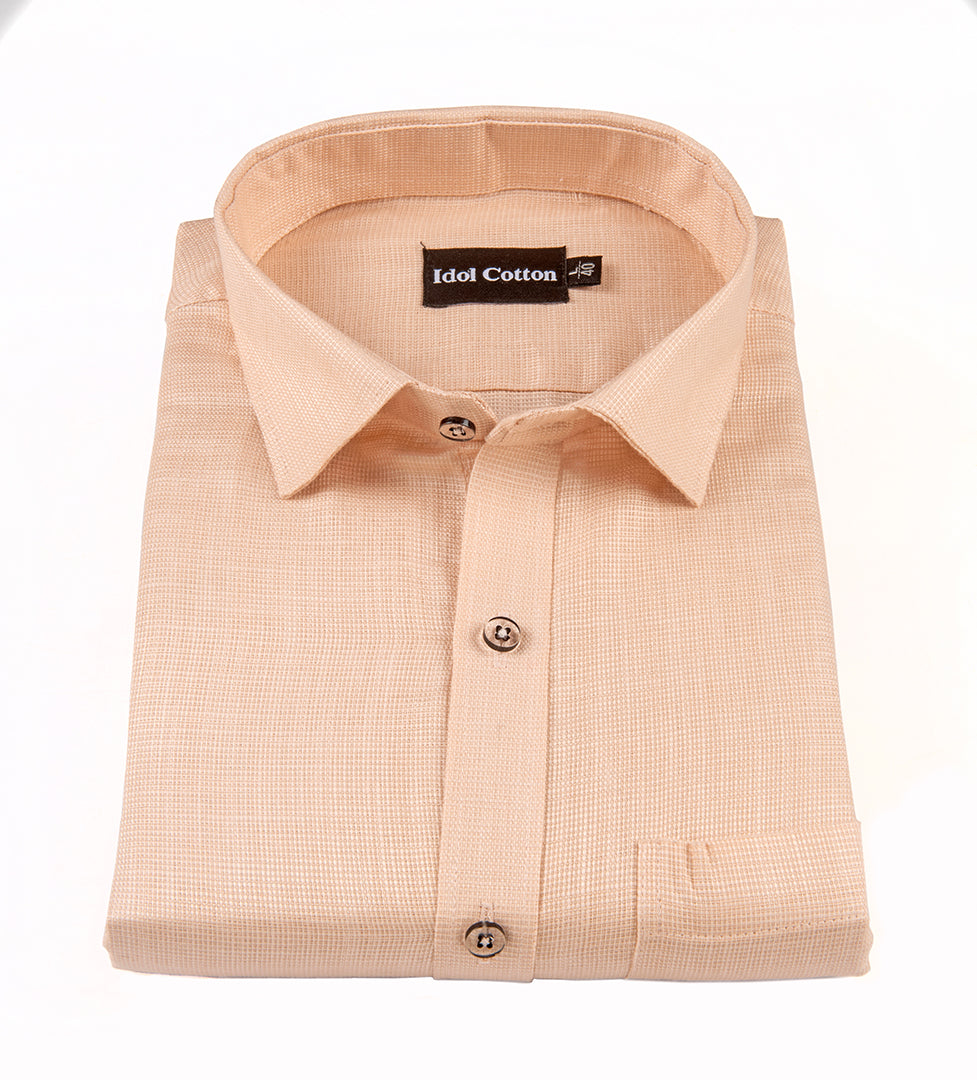 Italian Linen Light Orange Color