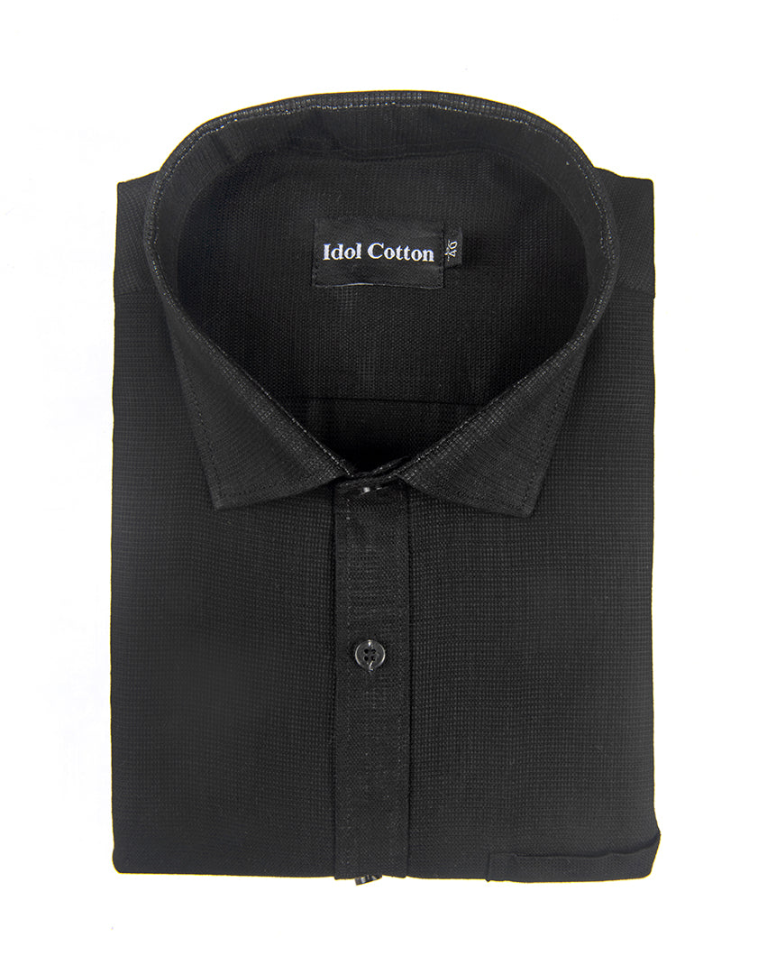 Italian Linen Black Color 