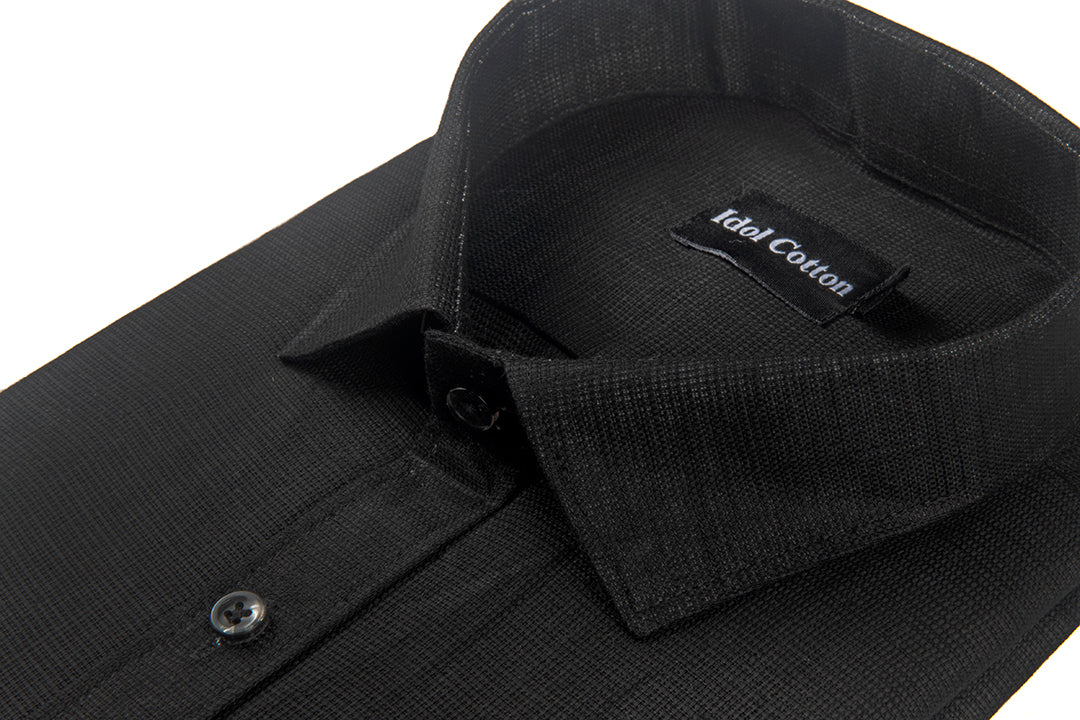 Italian Linen Black Color 