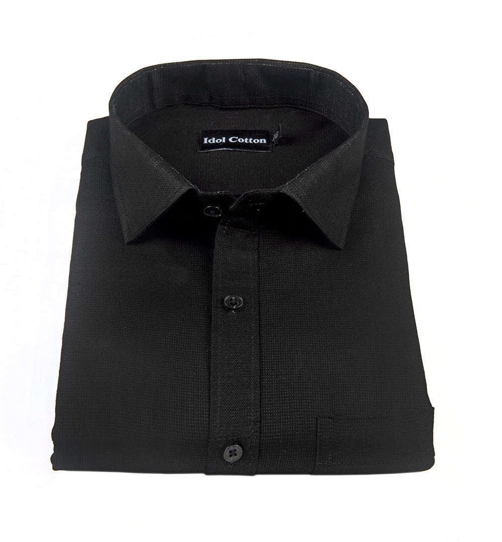 Italian Linen Black Color 