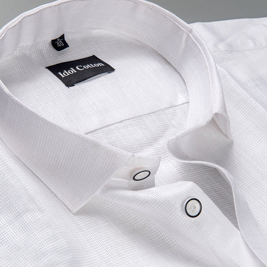 Italian Linen Pure White Colour