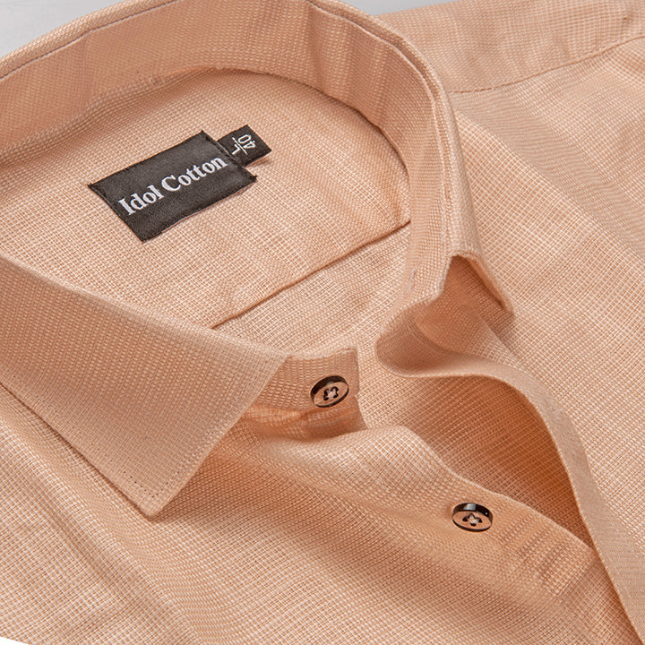 Italian Linen Light Orange Color