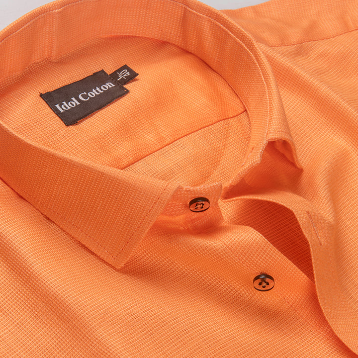 Italian Linen Orange Color 