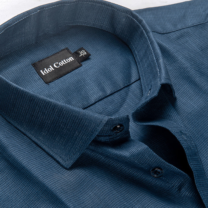 Italian Linen Nevi Blue Color
