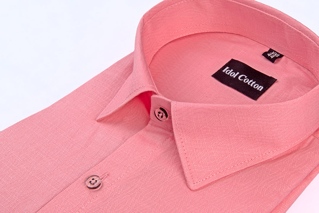 Pure Cotton Gloster Print Pink Color
