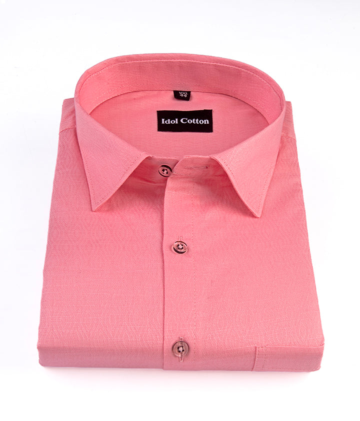 Pure Cotton Gloster Print Pink Color