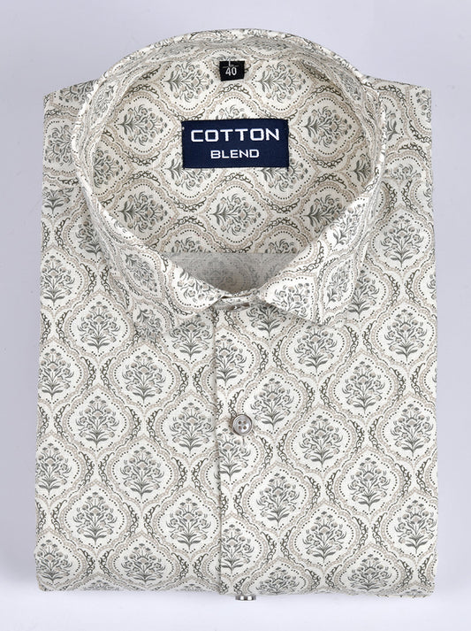 Linen cotton I very with mehndi print