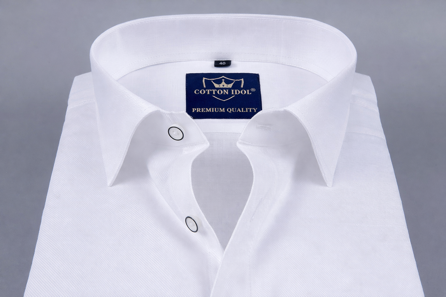 Pure white premiun cotton shirts for men