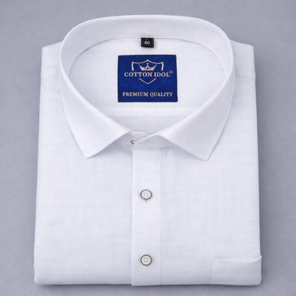 Pure white premiun cotton shirts for men