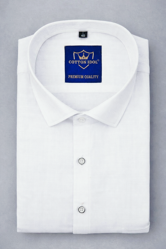 Pure white premiun cotton shirts for men