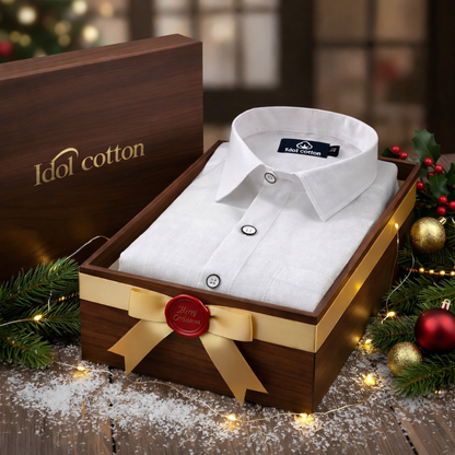 Linen Pure White Twill Slub