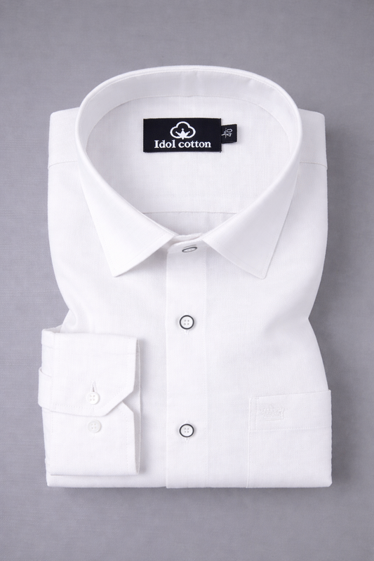 Natural Linen Pure White Shirt 