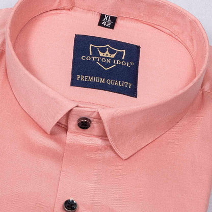 Premium Cotton Plain Light Pink Shirt