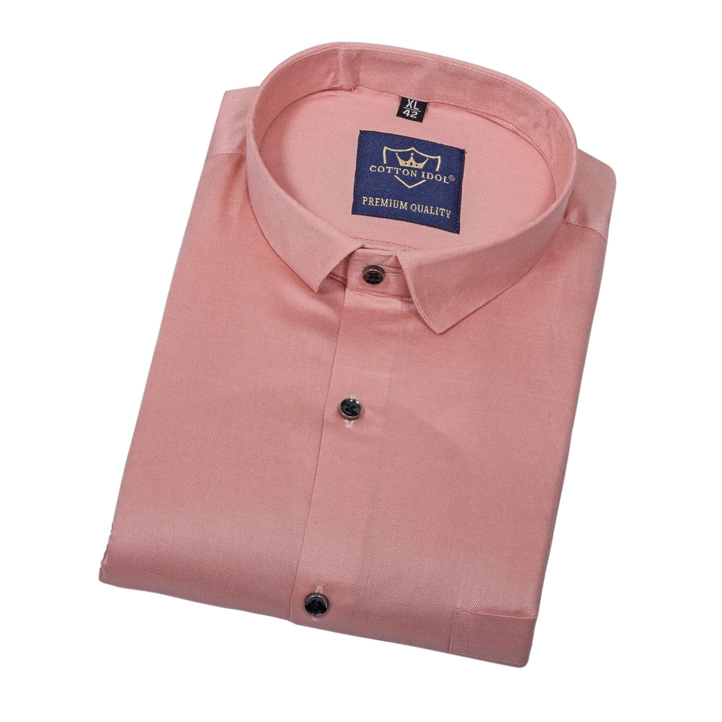 Premium Cotton Plain Light Pink Shirt