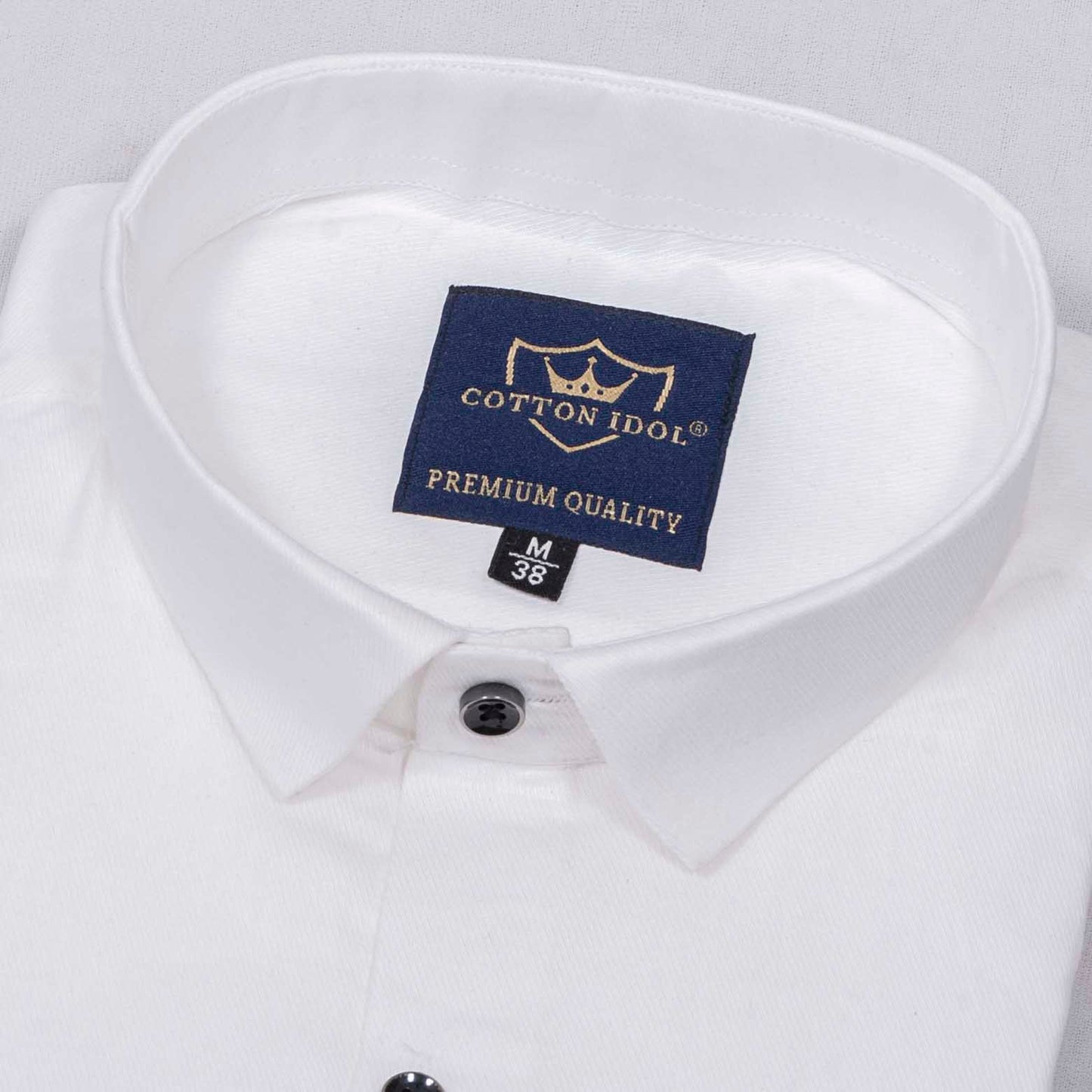 Premium Cotton Plain White Shirt