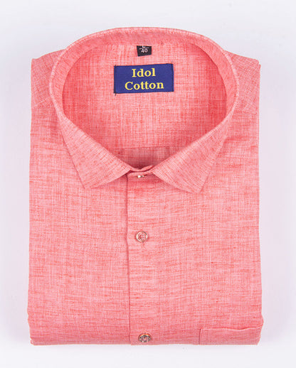 Loyal linen cotton gajri pink colour