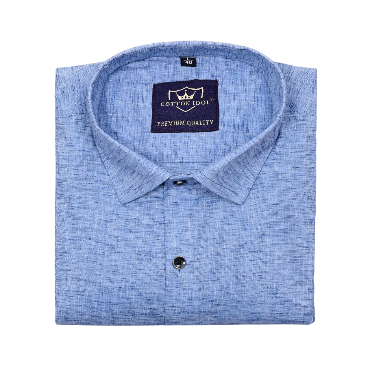 Sky blue linen cotton shirt – Idol Cotton